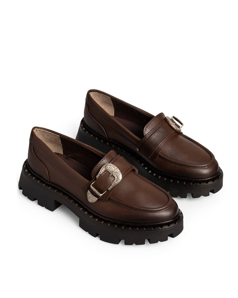 Mocasín Café Chunky Hebilla 423